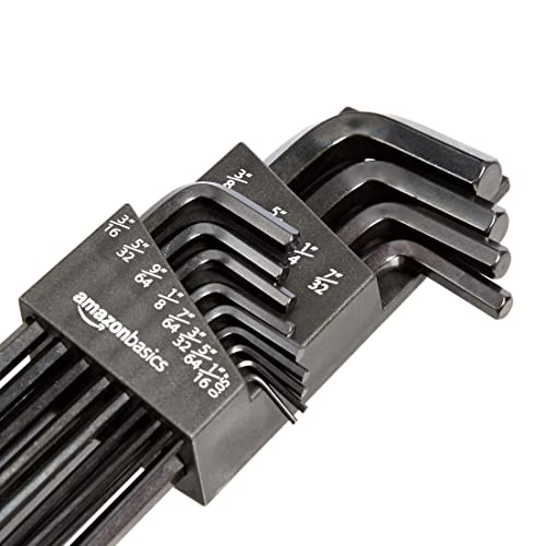 Amazon Basics 22-Piece Long Arm Hex Key Wrench Set - SAE/Metric