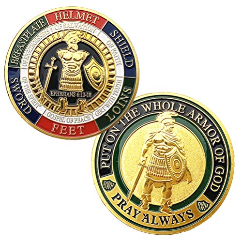 Armor of God Challenge Coin,Prayer Commemorative Coin