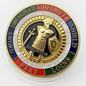 Armor of God Challenge Coin,Prayer Commemorative Coin