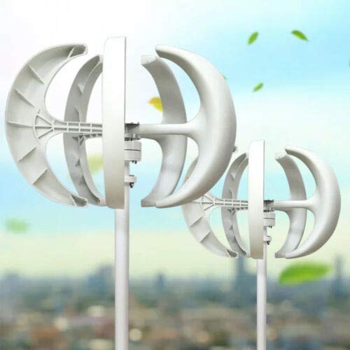 MONIPA Wind Turbine Generator 600W DC 24V 5 Blades Lantern Motor Vertical Axis Windmill with Controller