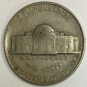 1947 S Jefferson Nickel Average Circulated F-VF