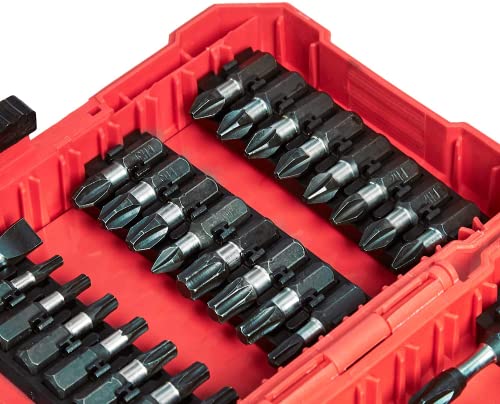 Amazon Basics 42-Piece Impact Screwdriver Bit Set Phillips, Slotted and Torx, One Size