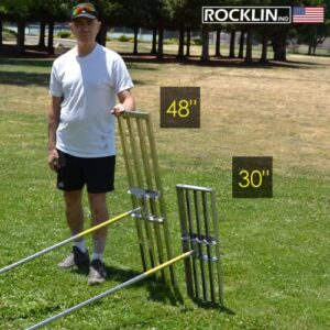 Rocklin™ Lawn Leveling Rake | Levelawn Tool | Level Soil or Dirt Ground Surfaces Easily | 30” x 10” Ground Plate | 78” Extra Long Handle | Stainless Steel