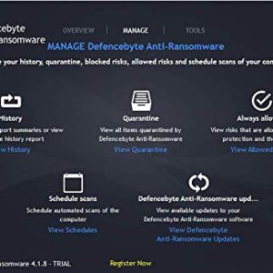 Defencebyte-Anti Ransomware Security Internet Security Software For PC Laptop 2019 2020 For 1 3 5 10 Devices |Privacy Cleaner Tool Windows