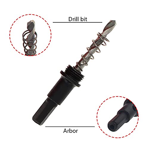 Utoolmart 4 inch Bimetal Hole Saw, 105mm Professional Stainless Steel Drill Bits Cutter 25mm Cutting Depth with Triangular Handle, for Cutting PVC Board, Plastic Fiberboard, Wood