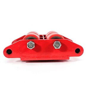 Machinery Mover Dolly Skate Roller Industrial Machine with Steel Rollers Cap 360 Degree Rotation (6T 13200LB, Red)