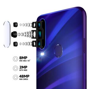 BLU G9 PRO | 2020 | All Day Battery | Unlocked | 6.3” HD+ Infinity Display | 128 GB | Triple 48MP Camera | US Version | US Warranty | Nightfall