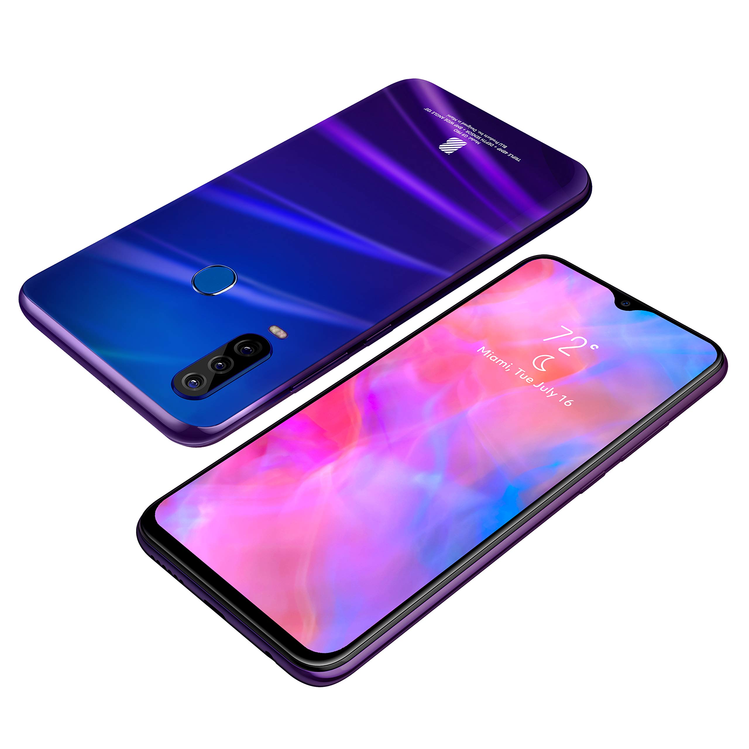 BLU G9 PRO | 2020 | All Day Battery | Unlocked | 6.3” HD+ Infinity Display | 128 GB | Triple 48MP Camera | US Version | US Warranty | Nightfall