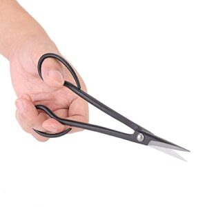 TOPINCN Bonsai Shear Clad Steel Wear-Resistant Bonsai Scissors Long Handle Scissors 185mm High Hardness Professional