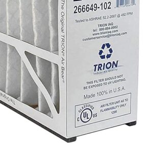 Trion 266649-102 Air Bear 20 x 25 x 5 Inch MERV 13 High Performance Air Purifier Filter Replacement Pack for Air Bear Air Cleaner Purification Systems