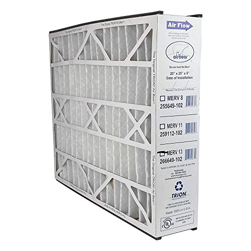 Trion 266649-102 Air Bear 20 x 25 x 5 Inch MERV 13 High Performance Air Purifier Filter Replacement Pack for Air Bear Air Cleaner Purification Systems