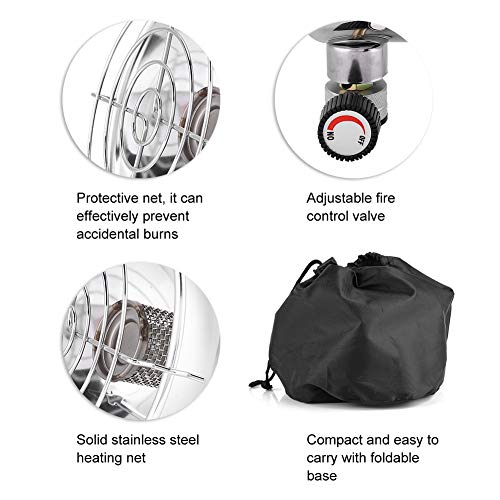 Outdoor Gas Heater, Portable Lightweight Travel Camping Warmer Cover Outdoor Portable Mini Gas Heater