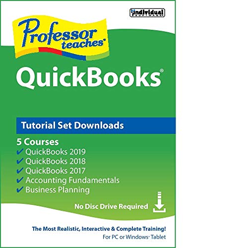 Professor Teaches QuickBooks 2019 Tutorial Set [PC Online code]