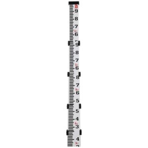 Firecore 16-Foot Aluminum Grade Rod - 10ths, 5 Sections Telescopic with Bubble Level-FLR500B