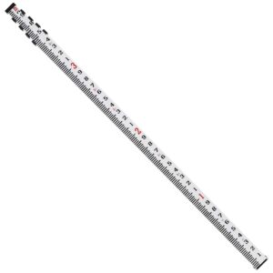 Firecore 16-Foot Aluminum Grade Rod - 10ths, 5 Sections Telescopic with Bubble Level-FLR500B