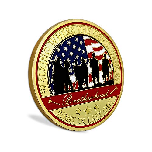 US Wildland Firefighter Souvenir Badges Emblem Gift for Wasteland Hero Fireman