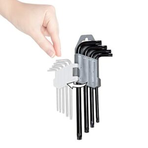 Owl Tools Torx Wrench and Security Bit Wrench Set (18 Wrenches) 9 Standard Torx Star Wrenches and 9 Security Tamper Proof Torx Wrenches