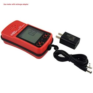 Portable Nitrogen Dioxide Detector 0-20PPM Range LCD Display Backlit Rechargeable Li-battery Powered Three Alarm Way Digital NO2 Gas Monitor Meter Tester Analyzer with Sampling Pump