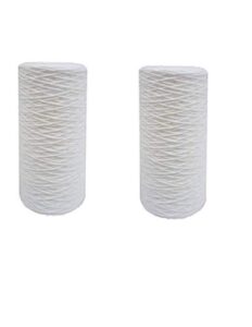 cfs 5 micron 4.5inches x 10inches whole house sediment string water filter replacement cartridge compatible with 84637, wpx5bb97p, pc10, 355214-45, 355215-45, wp10bb97p wp5bb97p, 2-pack
