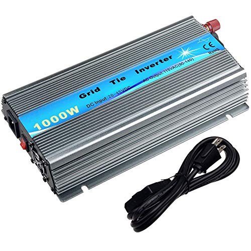 EpRec 1000W on Grid Tie Inverter MPPT Stackable Pure Sine Wave DC30-45V to AC90V-140V Output for 36V Solar Panel