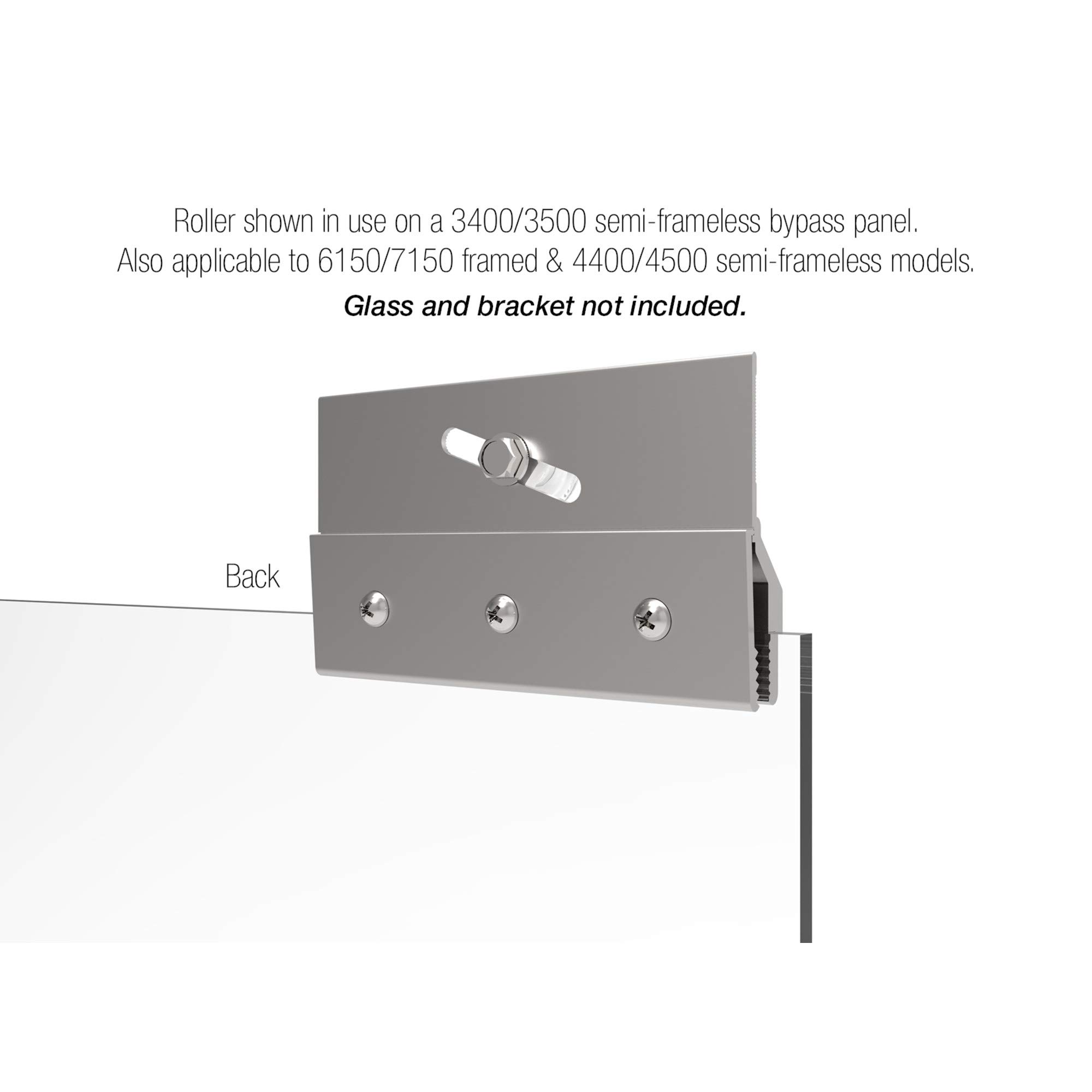 Basco Shower Door Rollers 3/4 inch Diameter Replacements for Sliding Shower Doors,White,ECPPROLLER