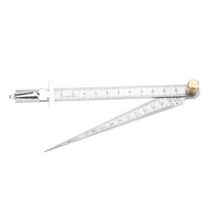 High-Precision Stainless Steel Gap Ruler Wedge-Shaped Feeler Gauge Tapered Ruler Measuring Tool