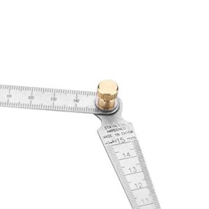 High-Precision Stainless Steel Gap Ruler Wedge-Shaped Feeler Gauge Tapered Ruler Measuring Tool