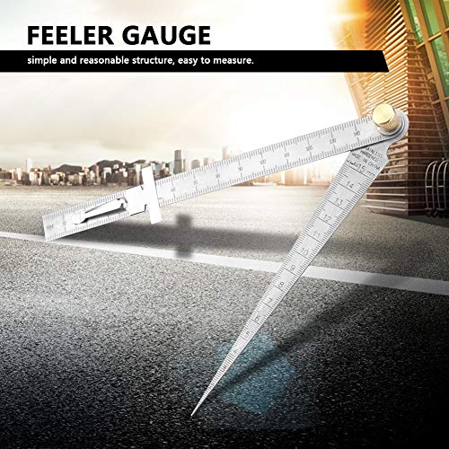 High-Precision Stainless Steel Gap Ruler Wedge-Shaped Feeler Gauge Tapered Ruler Measuring Tool