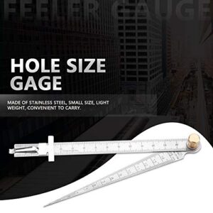 High-Precision Stainless Steel Gap Ruler Wedge-Shaped Feeler Gauge Tapered Ruler Measuring Tool