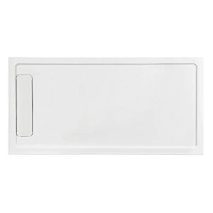 ove decors adena rectangle dsh 72x36x2.8in shower base, white