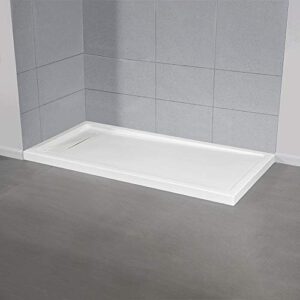 Ove Decors Adena Rectangle DSH 72x36x2.8in Shower Base, White