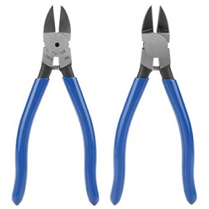 8inch Blue Diagonal Flush Wire Cutting Pliers Precision Side Cutters Pliers Ideal for Clean Cut and Precision Cutting Needs (1)