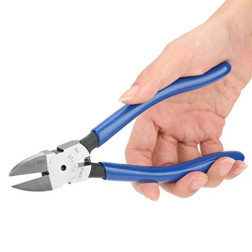 8inch Blue Diagonal Flush Wire Cutting Pliers Precision Side Cutters Pliers Ideal for Clean Cut and Precision Cutting Needs (1)