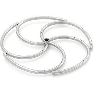 firenado 18-inch natural gas spiral ring burner - stainless steel