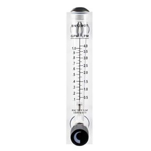 bnyzwot water liquid flow meter tool flowmeter instrument m-15 0.1-1gpm 0.5-4lpm