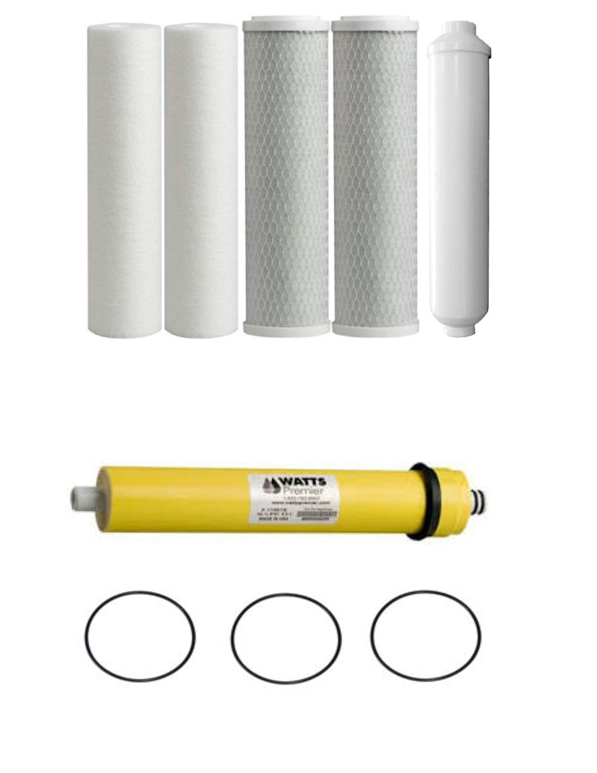 CFS Watts Replacement Water Filters for WP5-50 Reverse Osmosis System w/ 50 GPD Membrane 560018