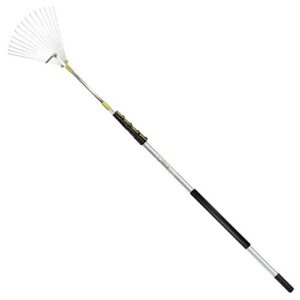 DOCAZOO - DocaPole Roof and Yard Rake Extension Pole - Adjustable, Telescopic, Clean Leaves, Sticks and Debris - 6 to 24 Foot