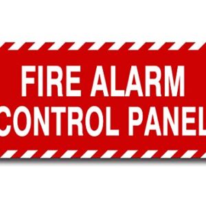 Fire Alarm Control Panel Sign 4.5 x 10 Inch 40 Mil Thick Aluminum Reflective Sign UV Protected Water Proof