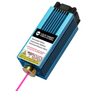 SainSmart FL55 Laser Module 455nm Blue-Violet Light Fixed Focus Laser Module Kit for Genmitsu CNC Machine 3018-PROVer