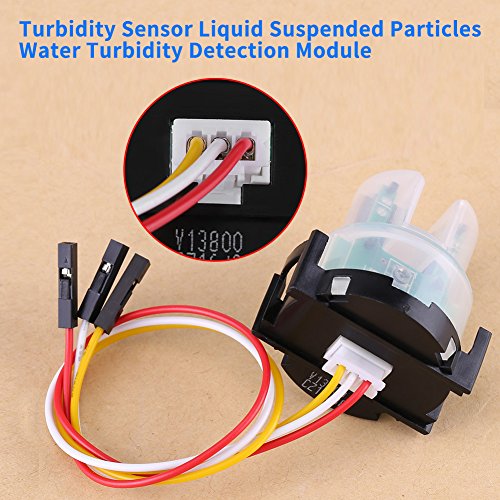 Taidda Turbidity Sensor, Optical Turbidity Sensor Module Water Turbidity Sensing Liquid Suspended Particles Turbidity Detection Module