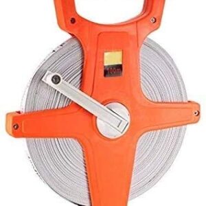 Open Reel Fiberglass Tape Measure Inch Metric Scale,330 Feet, 100 Meter,Construction Projects Handyman Landscaping (100 Meter)