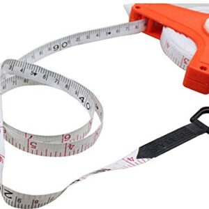 Open Reel Fiberglass Tape Measure Inch Metric Scale,330 Feet, 100 Meter,Construction Projects Handyman Landscaping (100 Meter)