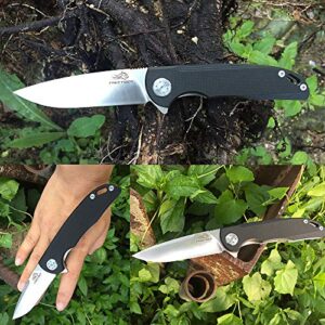 FreeTiger FT901 Folding Pocket Knife D2 Blade G10 Handle Hunting Camping Portable EDC Foldable Knife For Men Dad Father Gift