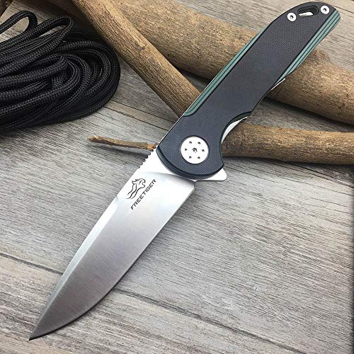 FreeTiger FT901 Folding Pocket Knife D2 Blade G10 Handle Hunting Camping Portable EDC Foldable Knife For Men Dad Father Gift