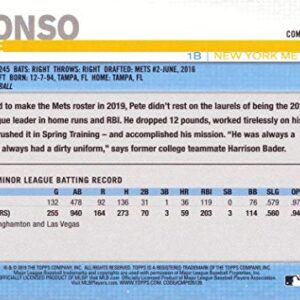 2019 Topps Baseball #475 Pete Alonso Rookie Card - Factory Set Photo Variation