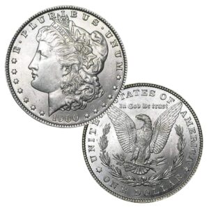 1900 p morgan silver dollar bu $1 brilliant uncirculated