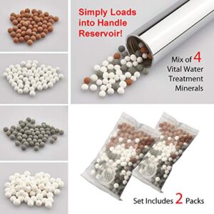 LaserJet 2-piece Mixed Mineral Stones Replacement Set - Use with Any LaserJet Handheld Shower Head or Combo – America's Most Cost Efficient Shower Water Filtration System – Trusted US Brand