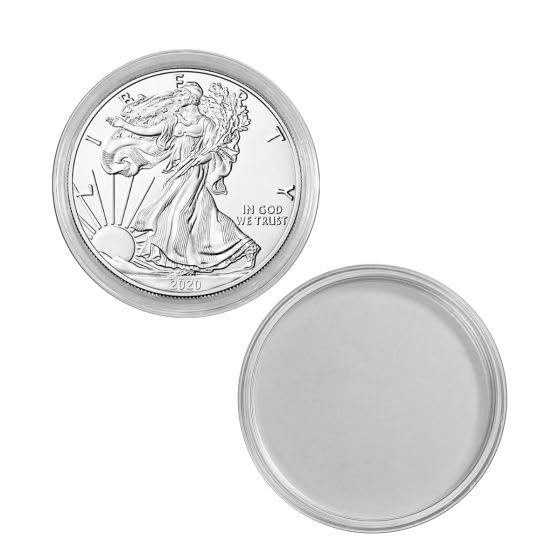 100 Guardhouse 40.6mm Airtight Coin Capsules for American Silver Eagle