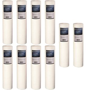 bluonics 10-pack 4.5" x 20" sediment replacement water filters full case of 10 (5 micron) standard size whole house cartridges for rust, iron, sand, dirt, sediment and undissolved particles