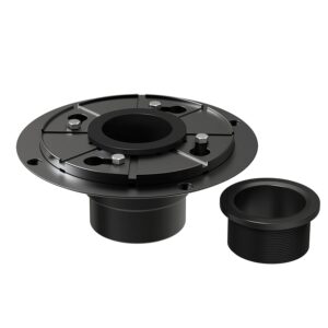 webang shower floor drain base flange with rubber coupler abs and pvc material for linear drain square drain installation